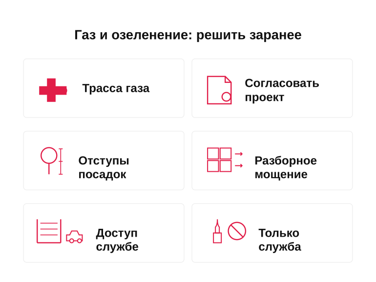 Памятка владельцу: газ и озеленение