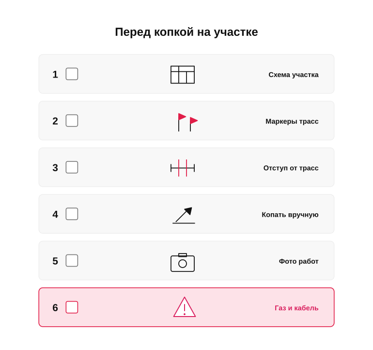 Памятка: проверка перед копкой на участке