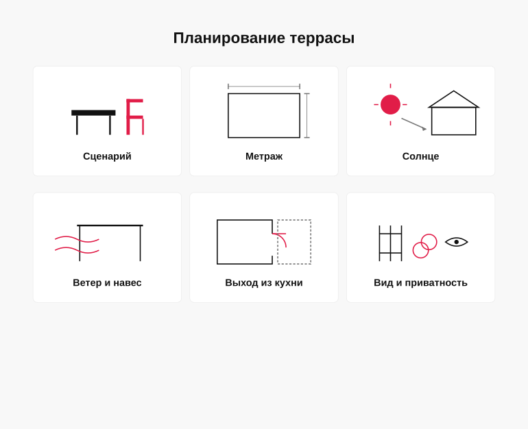 Памятка по планированию террасы
