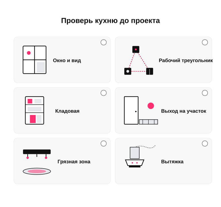 Памятка: проверь кухню до утверждения проекта