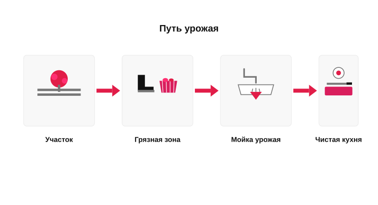 Путь с участка на кухню