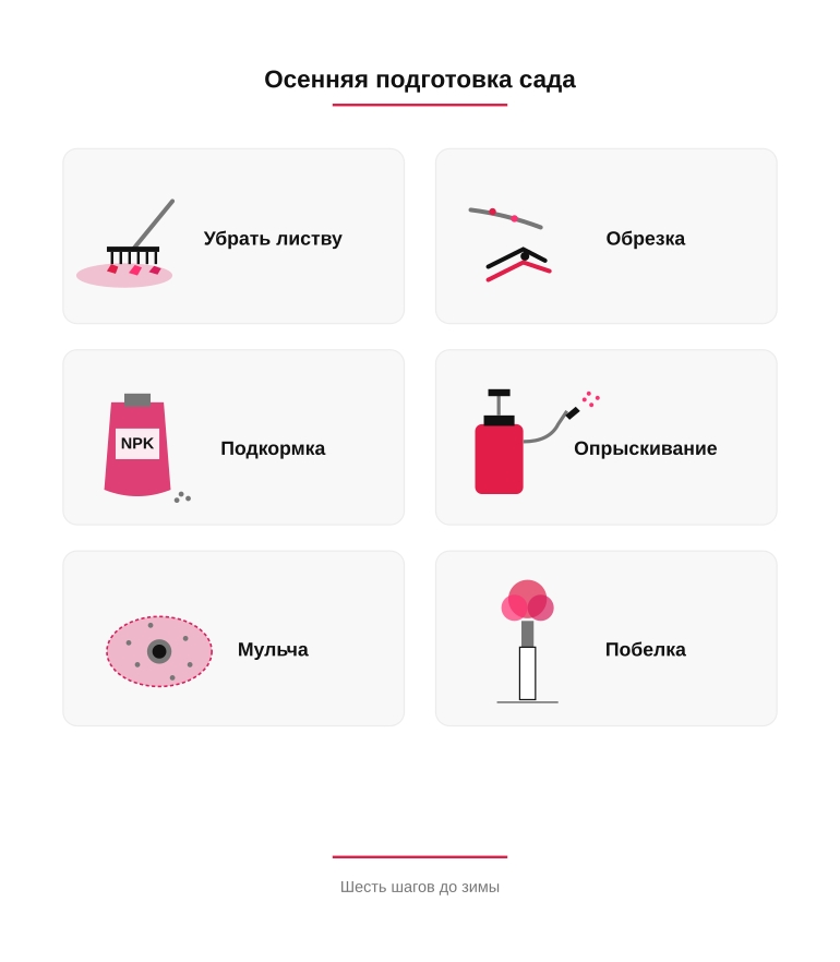 Памятка: осенний чек-лист по саду