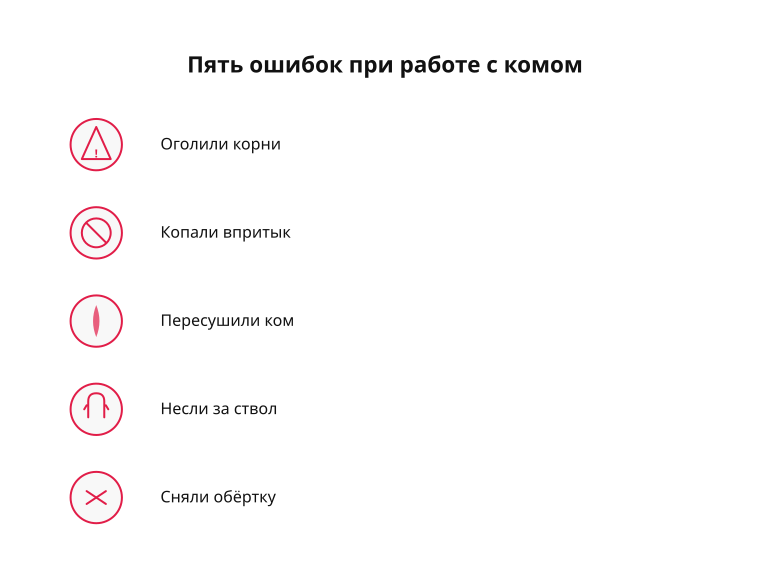 Памятка: пять ошибок при работе с комом хвойного